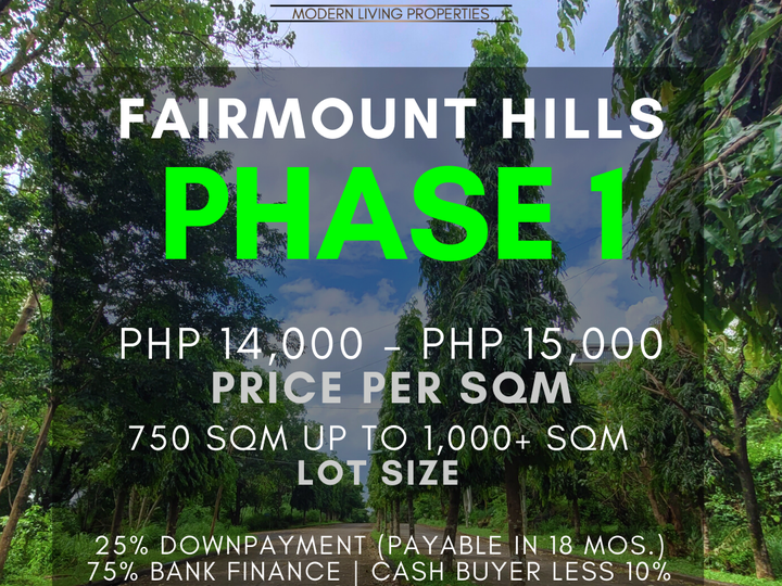 LOT FOR SALE IN FAIRMOUNT HILLS ANTIPOLO CITY