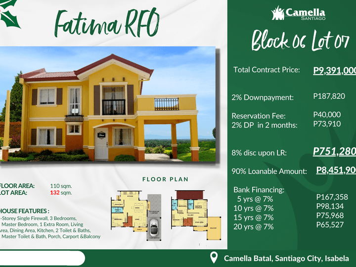 READY FOR OCCUPANCY HOME IN  SANTIAGO, ISABELA