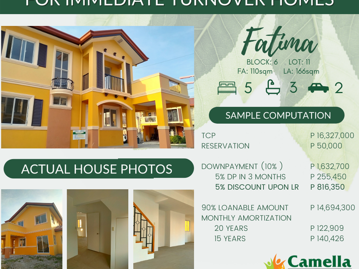 5-bedroom Single Attached House and Lot For Sale in Bacoor Cavite