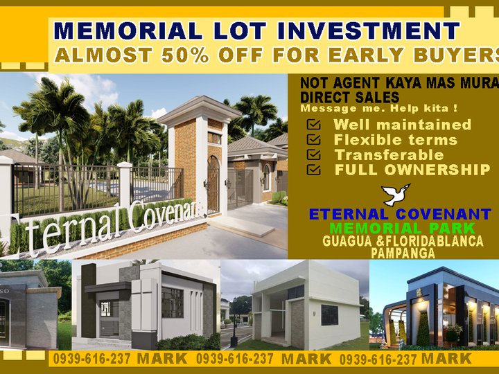 Memorial Lot at 50% discount for Early Buyers Newly opened branch