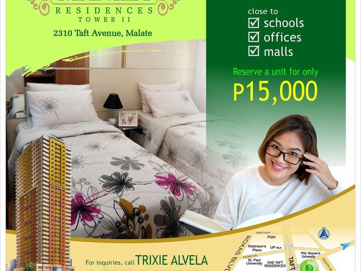 28.92 sqm 1-bedroom Condo For Sale in Manila Near De La Salle