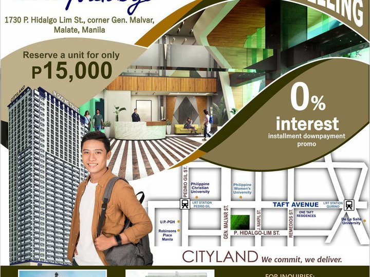 Cityland Pre-selling Condo in Manila - ONE HIDALGO