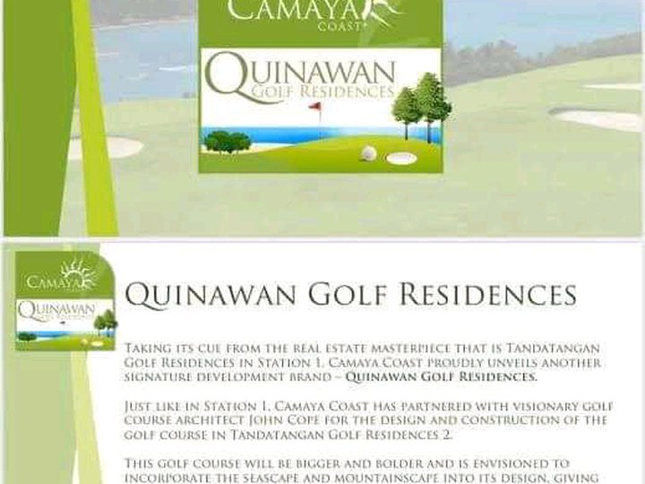 Quinawan golf residences beachlot properties