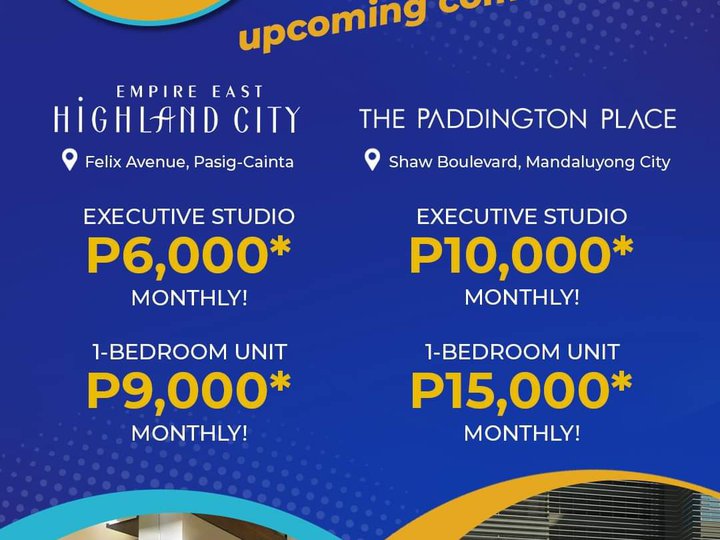 60months to pay - 6k monthly! Rent to Own Condo in Pasig-Cainta!