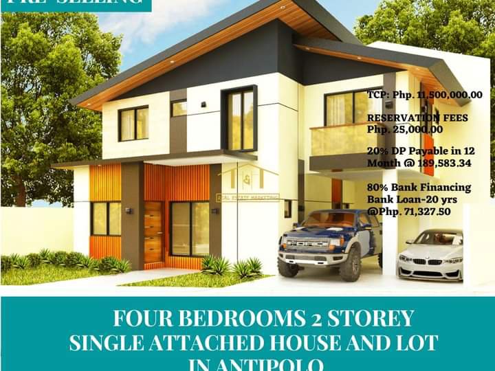 PRE-SELLING SINGLE ATTACHED FOR SALE IN ANTIPOLO CITY