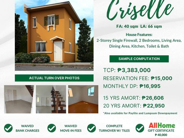 House & Lot for Sale in Camella Alfonso Cavite
