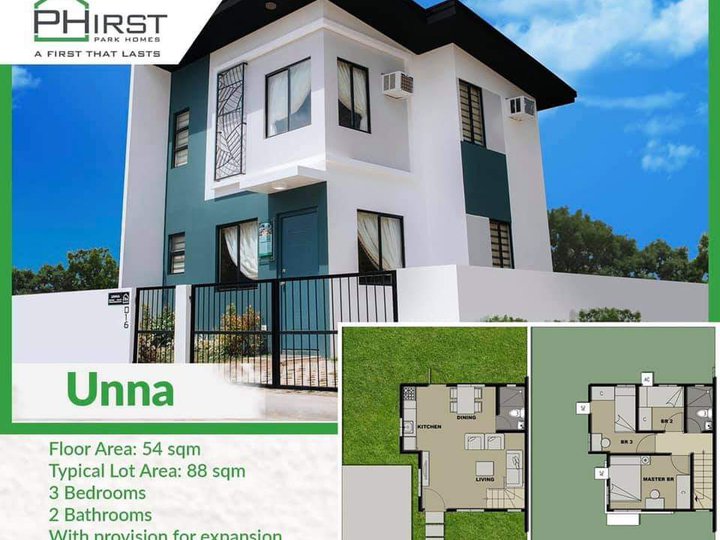 3-bedroom Single Attached House For Sale  Phirst Park Homes Pampanga