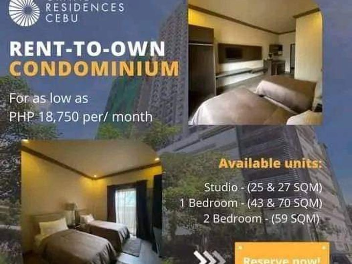 59sqm 2-bedroom Condo For Sale in Cebu City Cebu