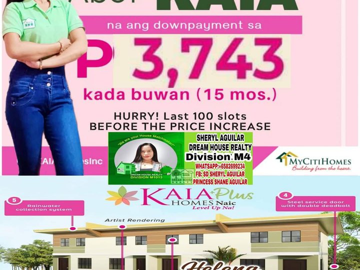 Pre-selling 2 bedroom townhouse for sale in Naic cavite