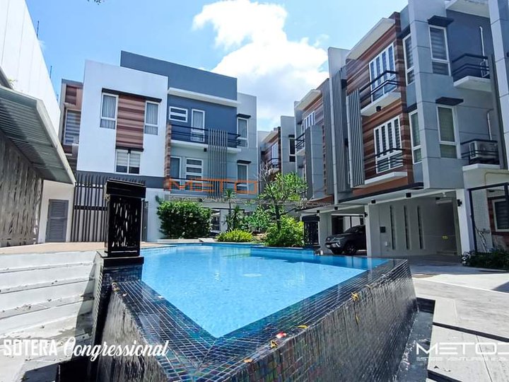 3 storey luxury townhouse for sale in Congressional Quezon city