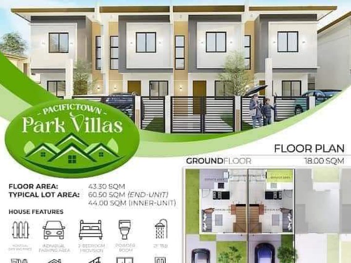 2-bedroom Townhouse with Fence in brgy,conchu Trece Martires Cavite