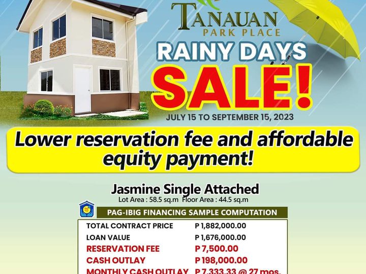 2-bedroom Single Attached House For Sale in Tanauan Batangas