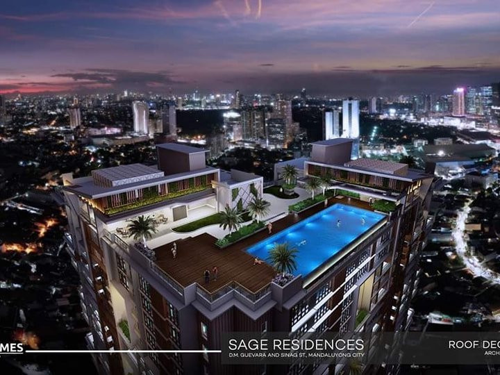 95.00sqm Sage Residences 3 Bedroom Pre-selling condo for sale in Mandaluyong City