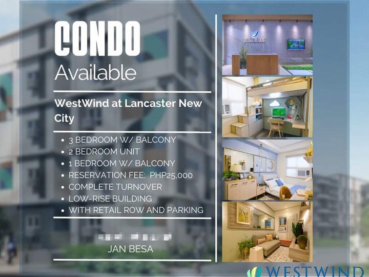Low-rise condo with 3BR, 2BR and 1BR for sale in Imus Cavite