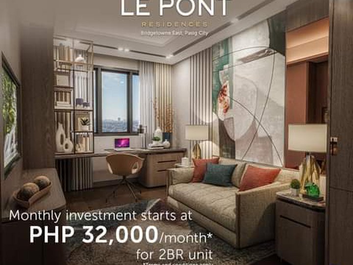 Le Pont "Pre Selling" 46sqm 1-Bed room for sale in Pasig metro manila