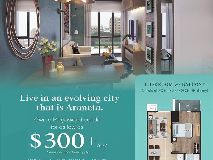 68.00 sqm 2-bedroom Condo For Sale in Cubao Quezon City / QC