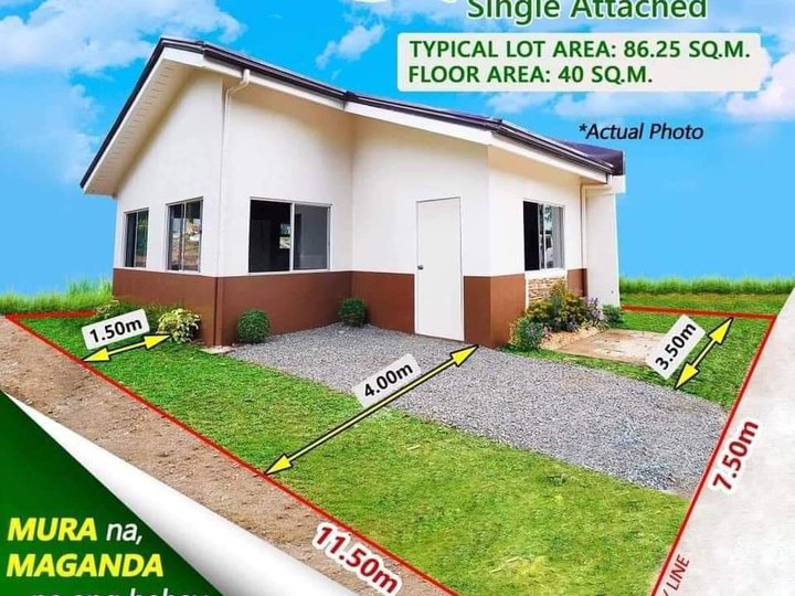Single bungalow house for sale in Baras Rizal