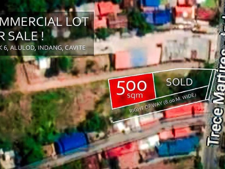 500 sqm Commercial Lot For Sale in Indang Cavite