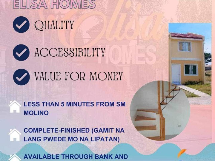 Elisa Homes DAHLIA MODEL 2 Bedroom Bacoor, Cavite