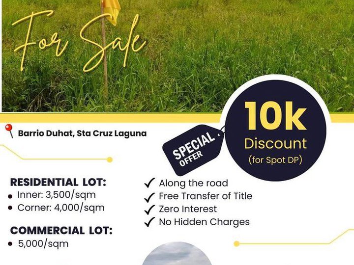AFFORDABLE TITLED RESIDENTIAL LOT FOR SALE IN STA CRUZ LAGUNA