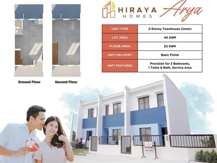 3-Bedroom Townhouse For Sale in Trece Martires Cavite thru Pag-IBIG