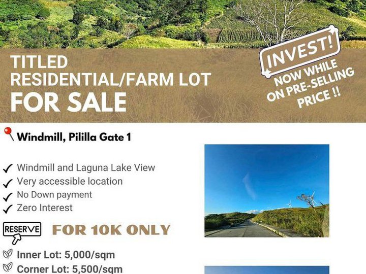 AFFORDABLE TITLED RESIDENTIAL LOT FOR SALE IN PILILIA RIZAL