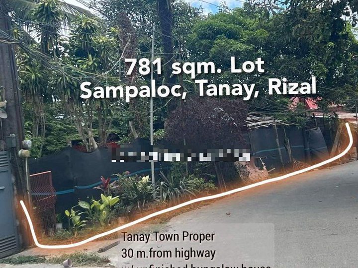 8,500/ Commercial Lot in Tanay Town Proper