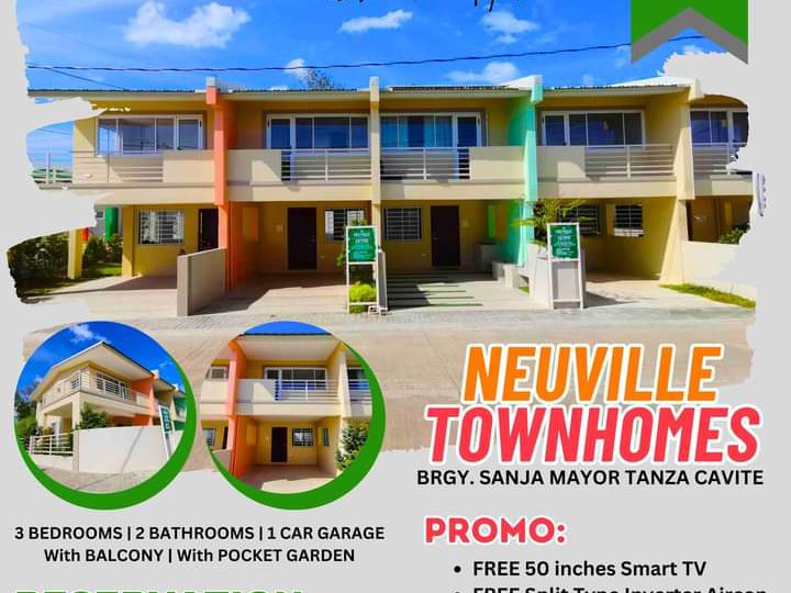 Complete Finished Townhomes For Sale in Tanza
