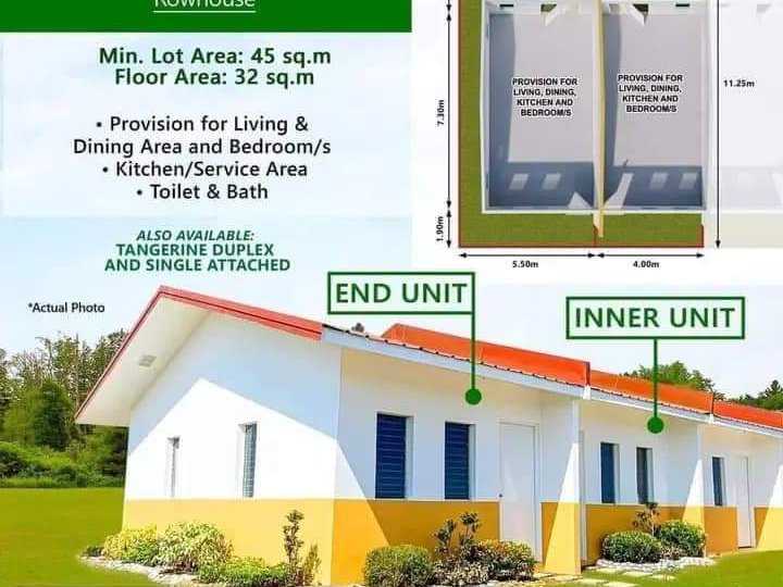 Baretype rowhouse for sale in San Jose, Batangas