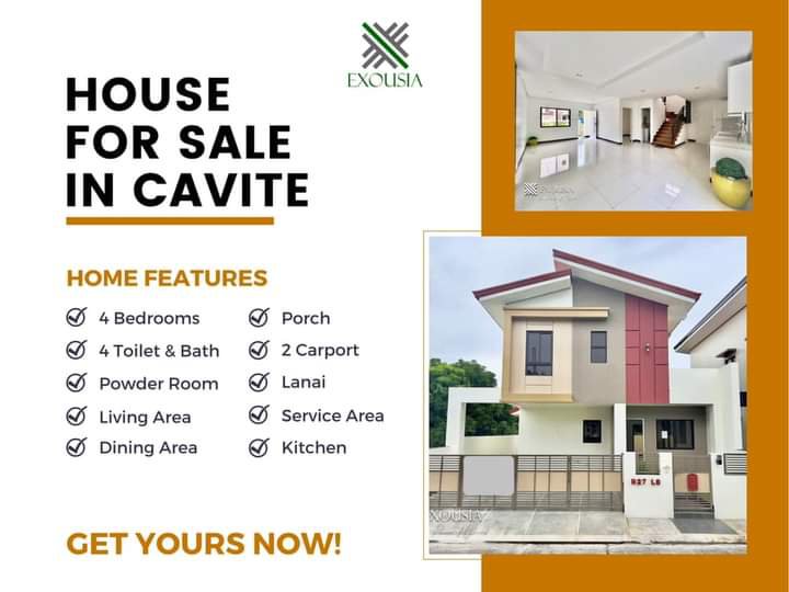 4 bedroom single attached house for sale in Imus Cavite