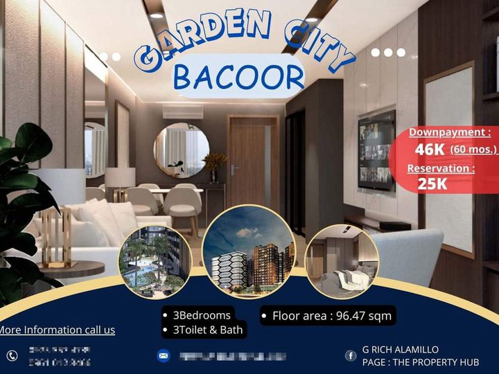 3BR condominium units in Bacoor City