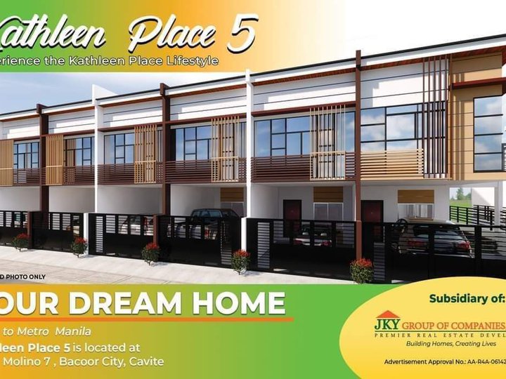 KATHLEEN PLACE 5 ; 3-bedroom Townhouse For Sale in Bacoor Cavite