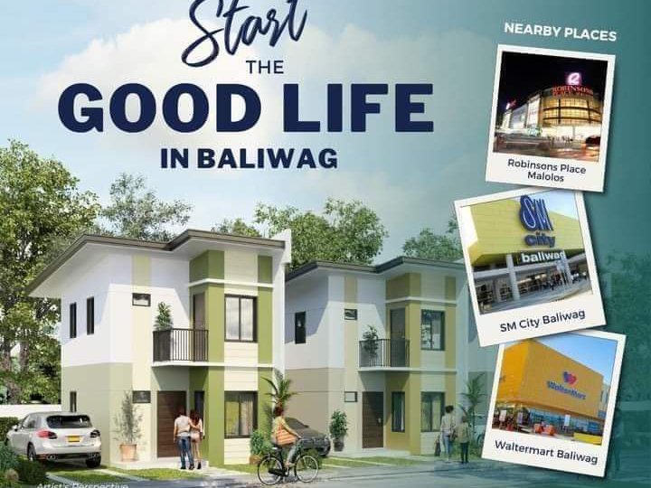 2-bedroom Townhouse for sale in Baliuag Bulacan For just 2M