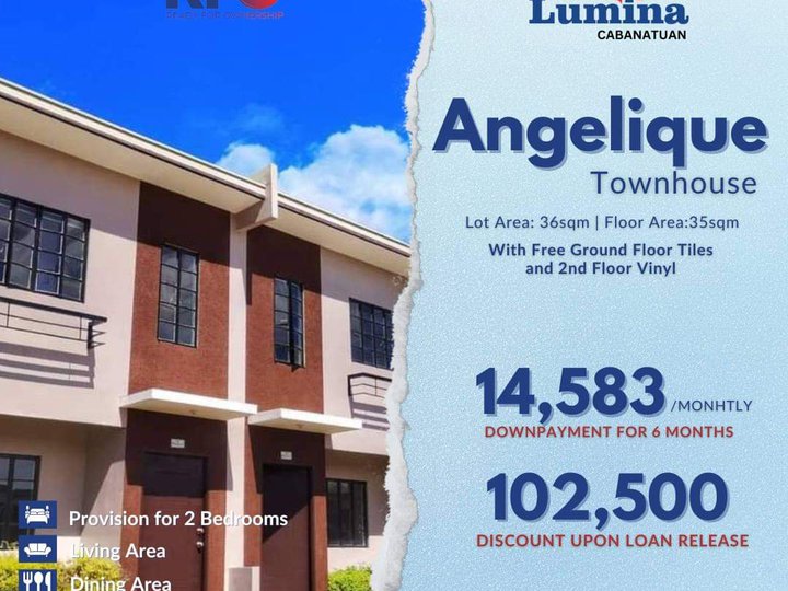 READY FOR OCCUPANCY LIPAT AGAD 2-bedroom Townhouse For Sale in Cabanatuan Nueva Ecija