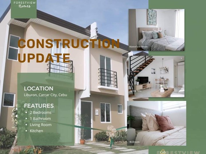 2-bedroom Townhouse For Sale in Carcar Cebu