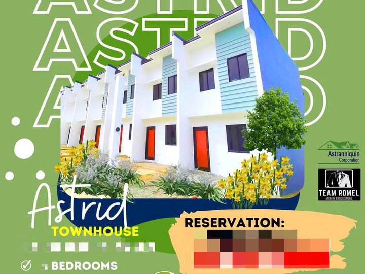 Astrid Affordable Townhouse 2Bedrooms For Sale Trece Martiris