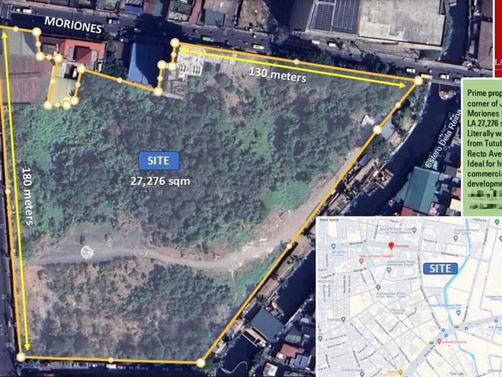 2.7 Hectares in Juan Luna and Moriones, Tondo, Manila