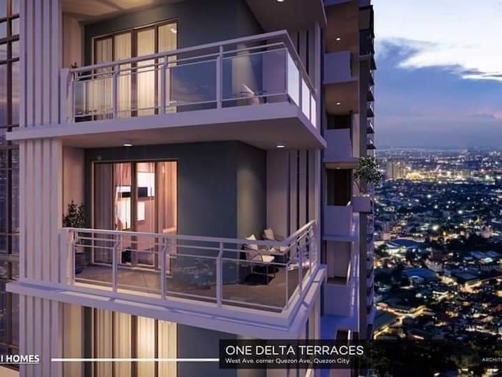 Condo for sale in West Avenue One Delta Terracces near Solaire Vertis North and Abs-Cbn