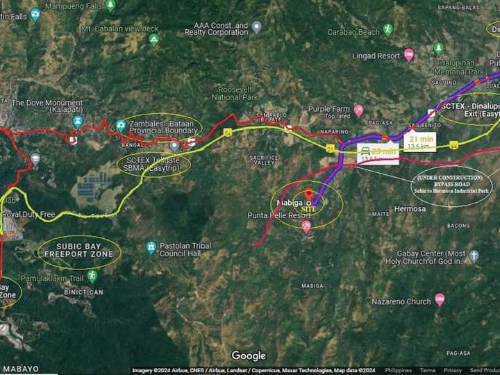 For Sale RawLand In Bataan Near The New Hermosa - Subic Connector By-Pass Road