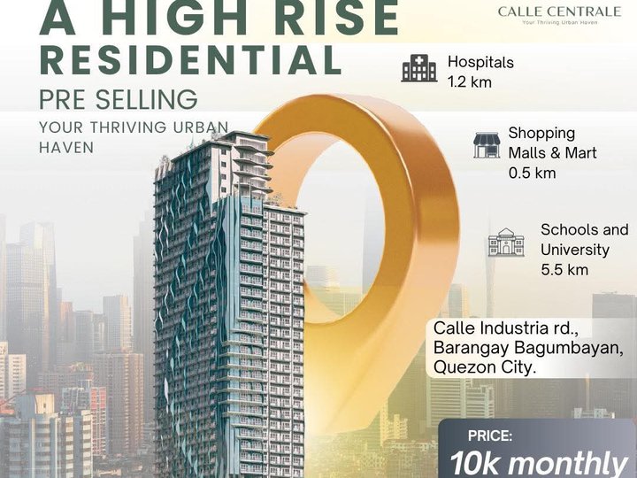 Condo For Sale near Eastwood Q.C. for as low as 10k Monthly