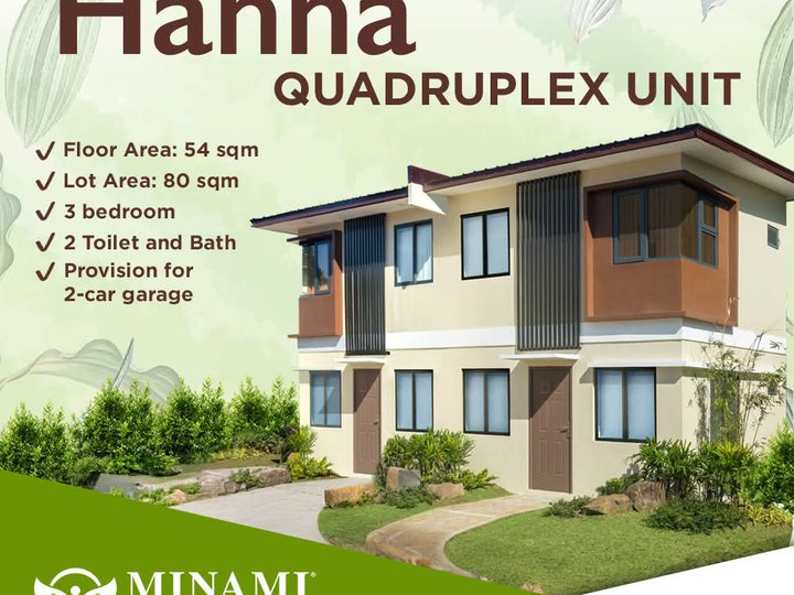 Hanna Unit Ready For Occupancy 3-bedrooms Quadruplex in General Trias Cavite