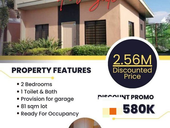 2bedrooms Single Firewall Bungalow in Trece Martirez City