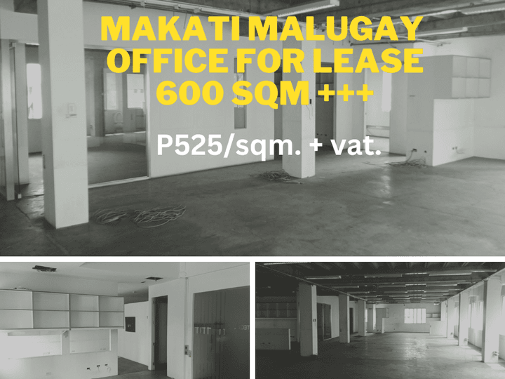 Makati Malugay 600 ++ Office Space For Lease