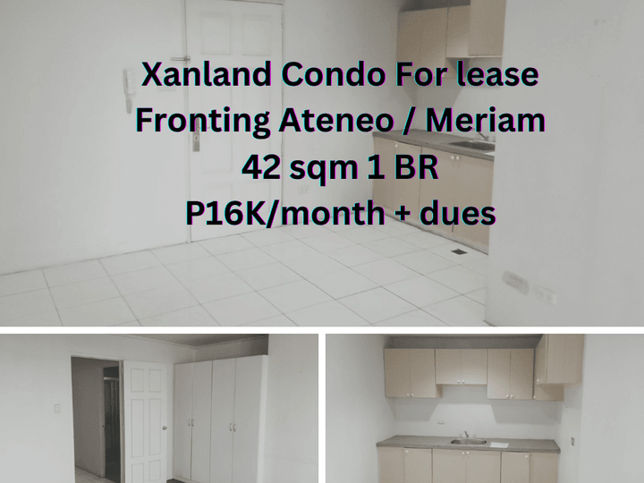 Xanland Condo Fronting Ateneo/Meriam 1 BR For Lease