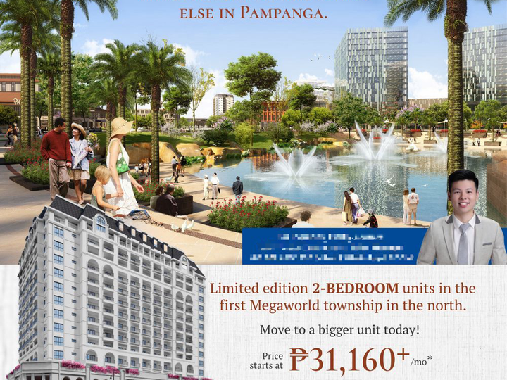 Saint-Marcel 2-Bedroom w/ Balcony 68 sqm Preselling Condo inside Pampanga's Business District