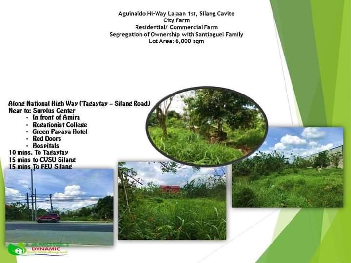 Residential and Commercial Lot For Sale in Silang Cavite