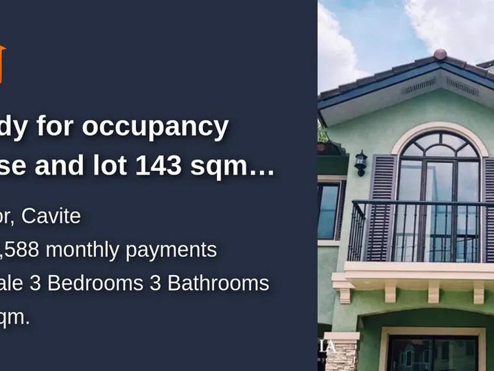 Ready for Occupancy House and Lot @Daanghari Bacoor Cavite