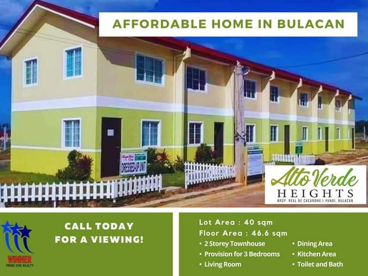 Lowest Townhouse in Pandi Bulacan