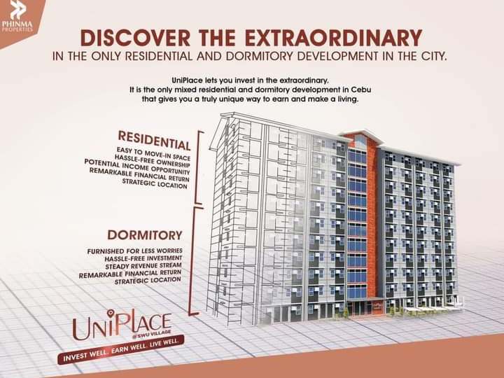 UniPlace is a condominium studio type with unique concept dormitel