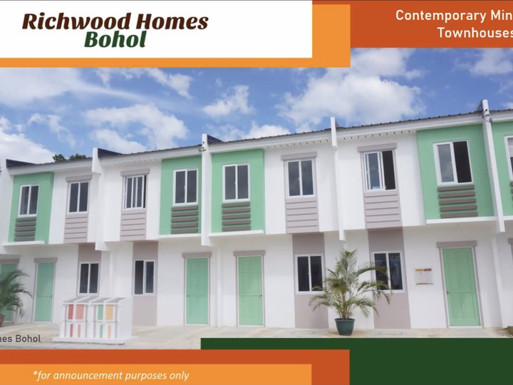 2-bedroom Townhouse For Sale thru Pag-IBIG in Dauis Bohol